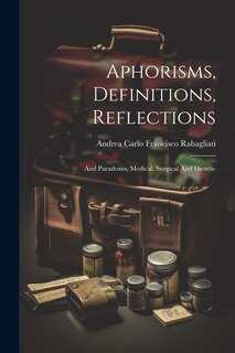 Couverture_Aphorisms, Definitions, Reflections