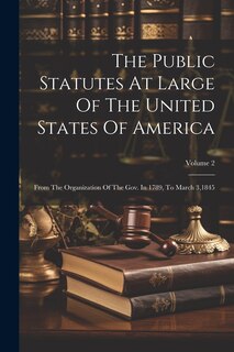 Front cover_The Public Statutes At Large Of The United States Of America