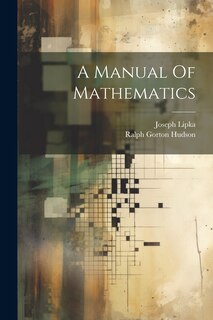 Front cover_A Manual Of Mathematics