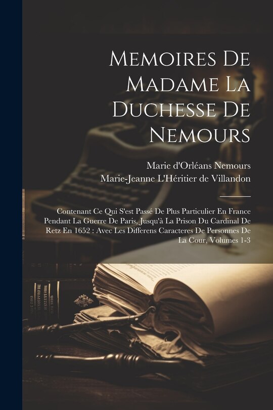 Couverture_Memoires De Madame La Duchesse De Nemours