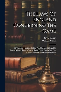 Front cover_The Laws Of England Concerning The Game