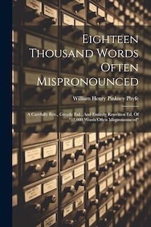 Couverture_Eighteen Thousand Words Often Mispronounced