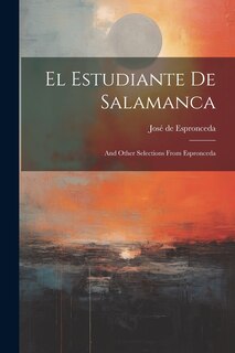 Couverture_El Estudiante De Salamanca