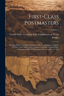 Front cover_First-class Postmasters