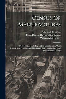 Couverture_Census Of Manufactures