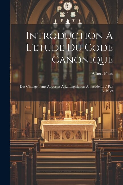 Couverture_Introduction A L'etude Du Code Canonique