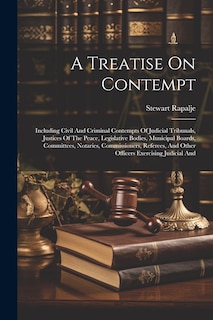 Front cover_A Treatise On Contempt