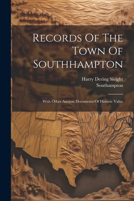 Couverture_Records Of The Town Of Southhampton