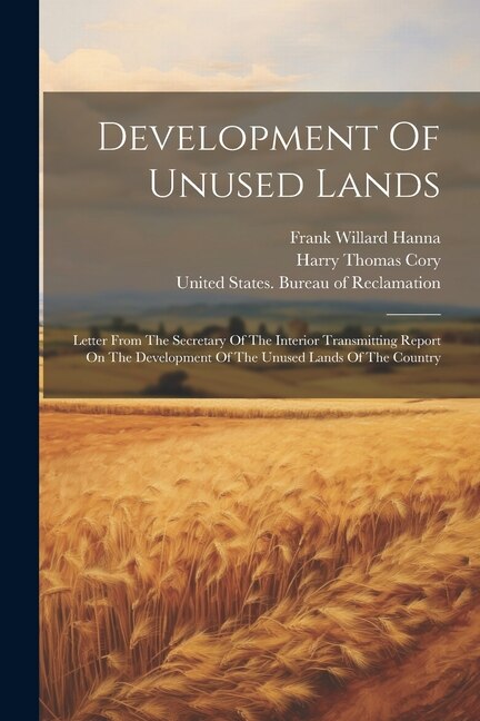 Front cover_Development Of Unused Lands