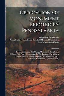 Couverture_Dedication Of Monument Erected By Pennsylvania