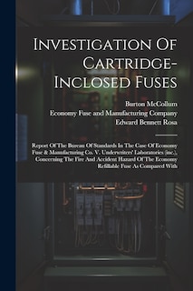 Front cover_Investigation Of Cartridge-inclosed Fuses