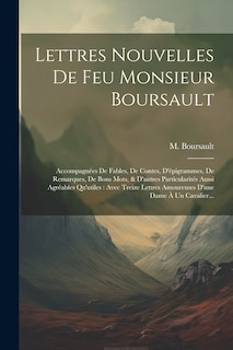 Couverture_Lettres Nouvelles De Feu Monsieur Boursault