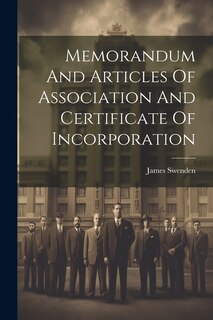 Front cover_Memorandum And Articles Of Association And Certificate Of Incorporation