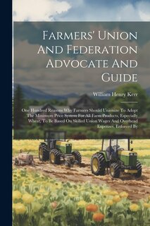 Front cover_Farmers' Union And Federation Advocate And Guide
