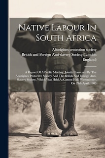 Front cover_Native Labour In South Africa