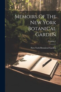 Front cover_Memoirs Of The New York Botanical Garden; Volume 1