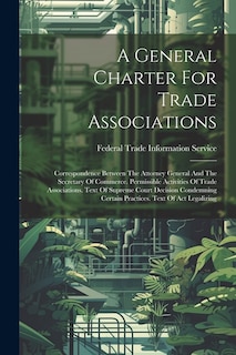 Front cover_A General Charter For Trade Associations