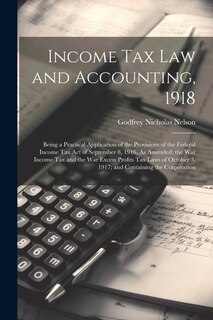 Front cover_Income Tax Law and Accounting, 1918