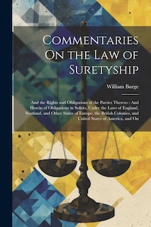 Front cover_Commentaries On the Law of Suretyship