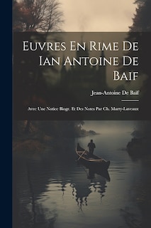 Couverture_Euvres En Rime De Ian Antoine De Baif