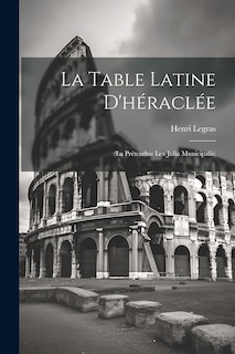 Front cover_La Table Latine D'héraclée