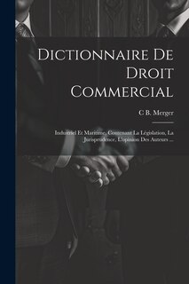 Front cover_Dictionnaire De Droit Commercial