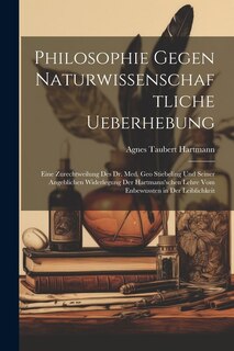 Couverture_Philosophie Gegen Naturwissenschaftliche Ueberhebung