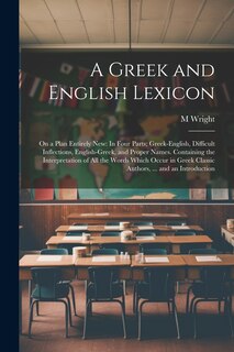 Front cover_A Greek and English Lexicon