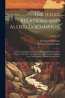 Couverture_The Jesuit Relations and Allied Documents
