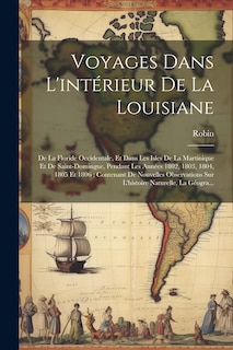 Front cover_Voyages Dans L'intérieur De La Louisiane
