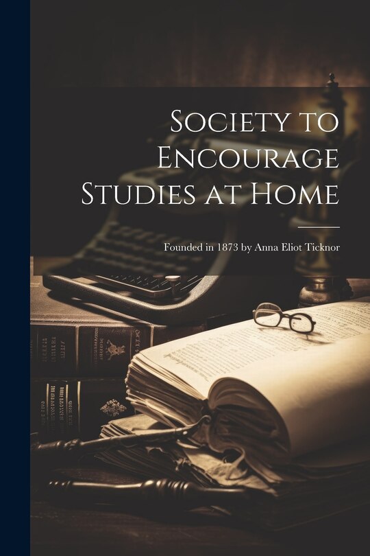 Couverture_Society to Encourage Studies at Home
