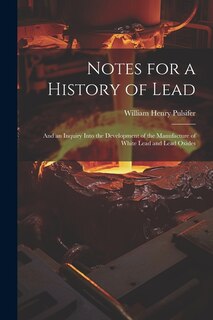 Front cover_Notes for a History of Lead