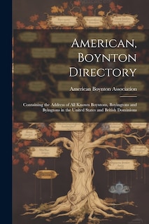 Front cover_American, Boynton Directory