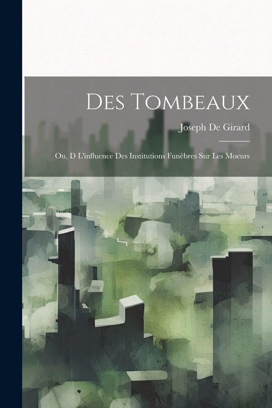 Front cover_Des Tombeaux