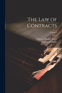 Couverture_The Law of Contracts; Volume 4