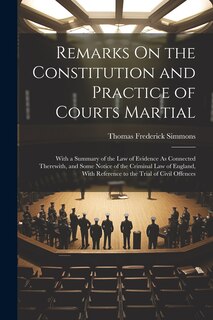 Front cover_Remarks On the Constitution and Practice of Courts Martial