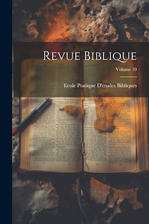 Front cover_Revue Biblique; Volume 10