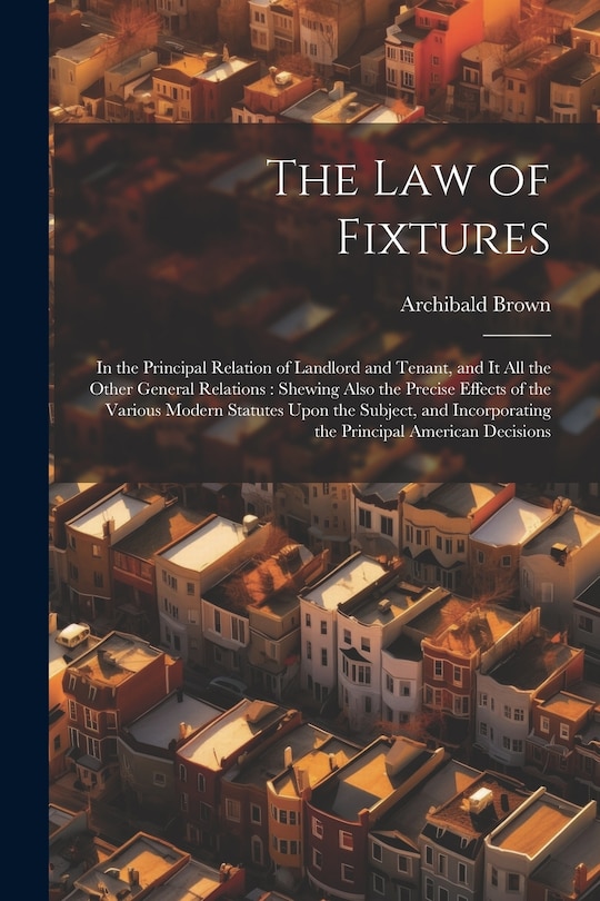 Couverture_The Law of Fixtures