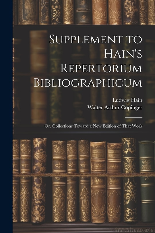 Front cover_Supplement to Hain's Repertorium Bibliographicum