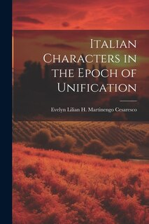 Couverture_Italian Characters in the Epoch of Unification