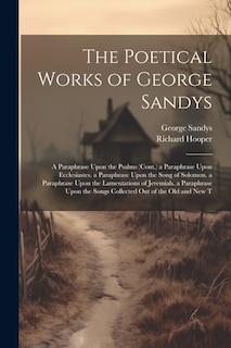 Couverture_The Poetical Works of George Sandys
