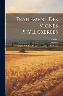 Front cover_Traitement Des Vignes Phylloxérées