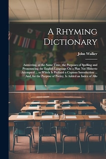 Front cover_A Rhyming Dictionary