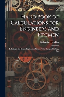 Front cover_Hand Book of Calculations for Engineers and Firemen