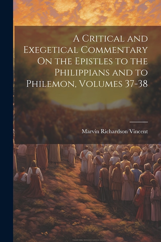 Front cover_A Critical and Exegetical Commentary On the Epistles to the Philippians and to Philemon, Volumes 37-38