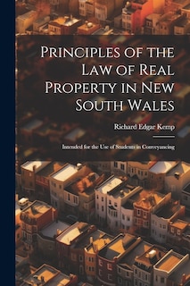 Front cover_Principles of the Law of Real Property in New South Wales