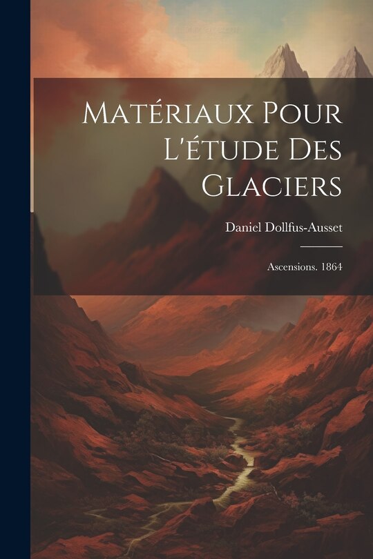 Couverture_Matériaux Pour L'étude Des Glaciers