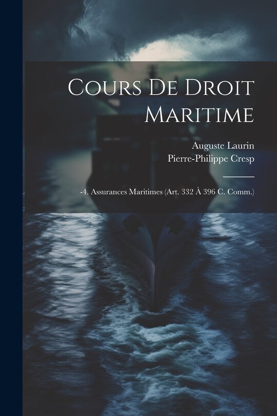 Front cover_Cours De Droit Maritime