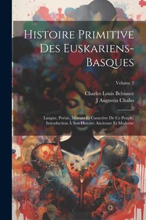 Couverture_Histoire Primitive Des Euskariens-Basques