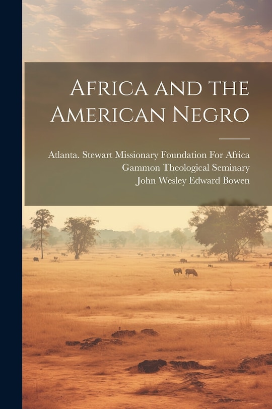 Couverture_Africa and the American Negro